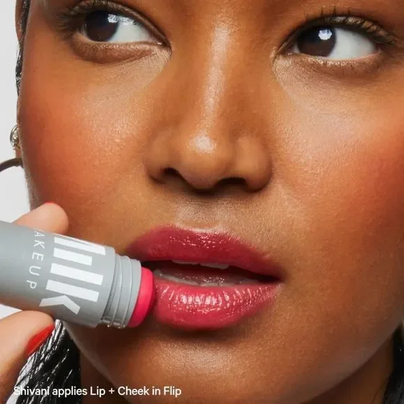 🌷2/$30 Milk Makeup FLIP (True red) Lip + Cheek Cream Color New Full Size - Picture 5 of 13